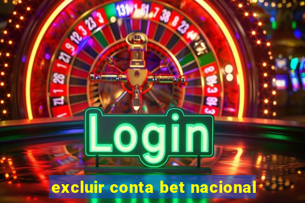 excluir conta bet nacional